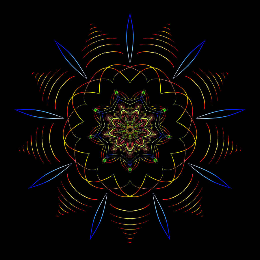 Mandala Digital Doodle Wallpaper