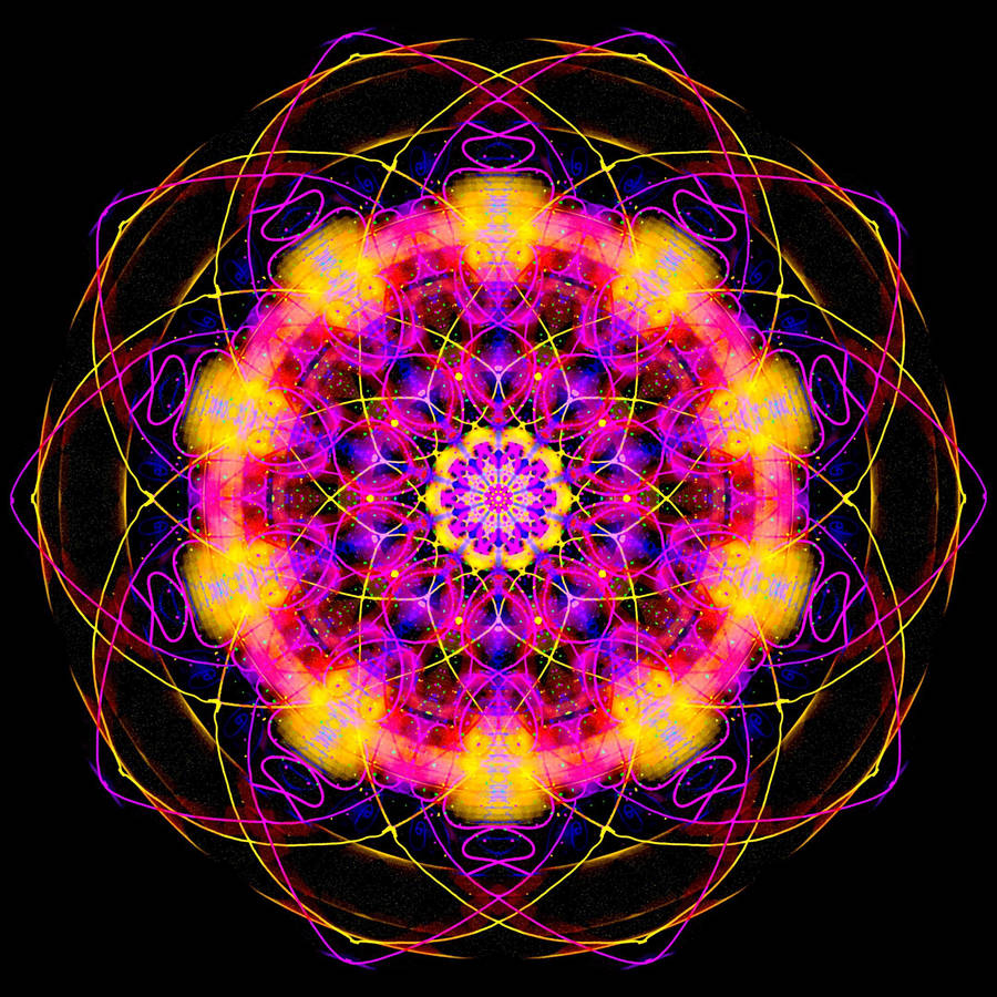 Mandala Trippy Symmetrical Wallpaper