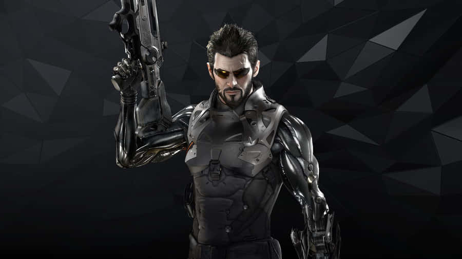Mankind Divided Armor Black Background Wallpaper