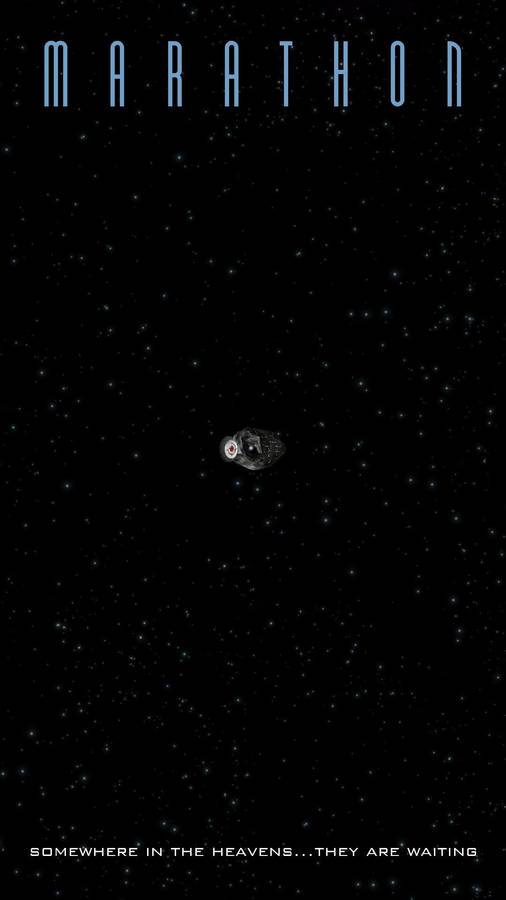 Marathon Poster In Black Wallpaper