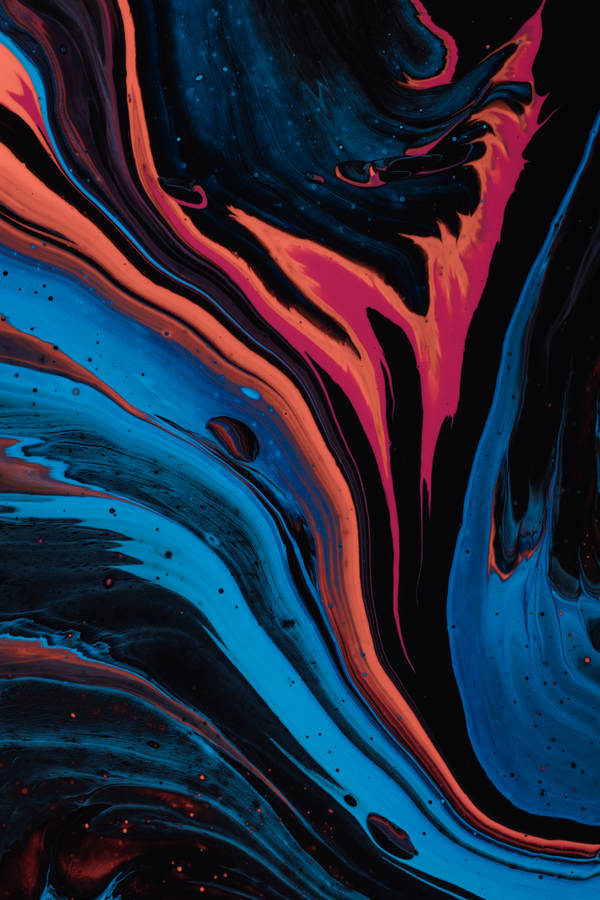 Marbling Dark Abstract Art Wallpaper