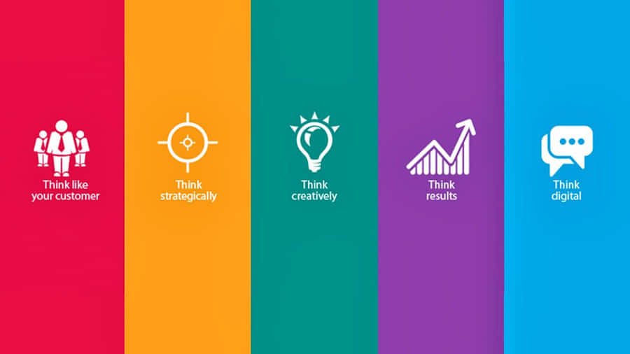 Marketing Vertical Stripes Colors Wallpaper