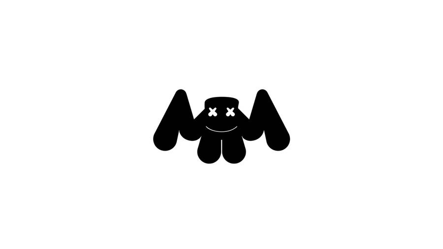 Marshmallow Dj Black Logo Wallpaper