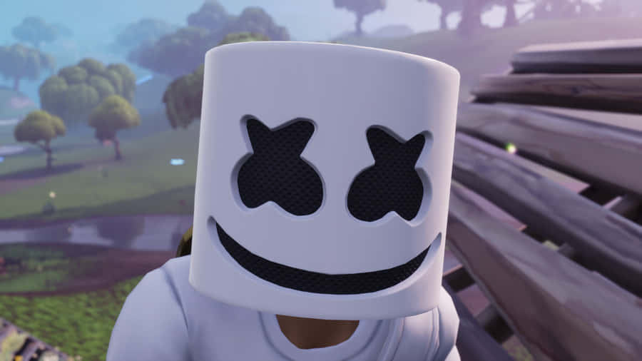 Marshmello Rocks The Fortnite Stage Wallpaper