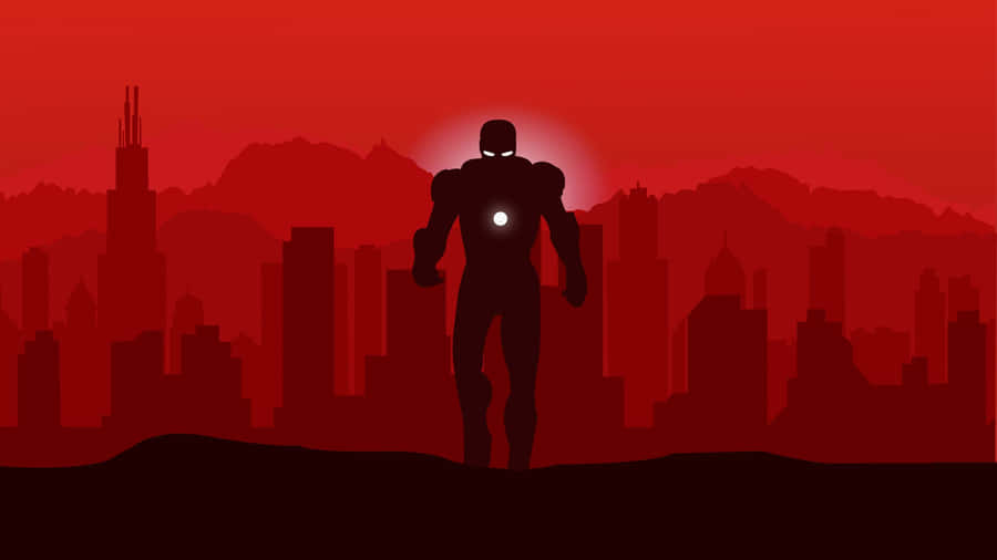 Marvel Comics 2560x1440 Iron Man Minimalist Red Art Wallpaper