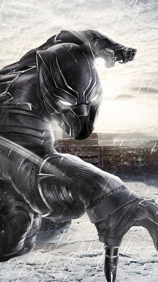 Marvel's Black Panther Hero, Ready To Fight! Wallpaper