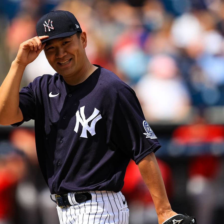 Masahiro Tanaka In Yankees Jersey Wallpaper