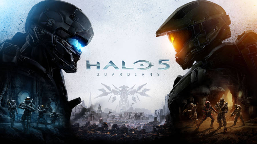 Master Chief Halo Face-off Wallpaper