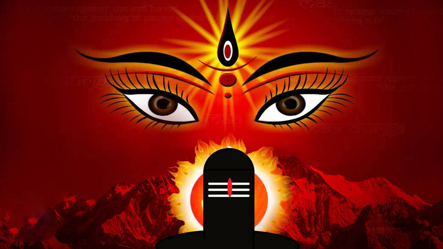 Mata Rani Eyes And Tilak Wallpaper