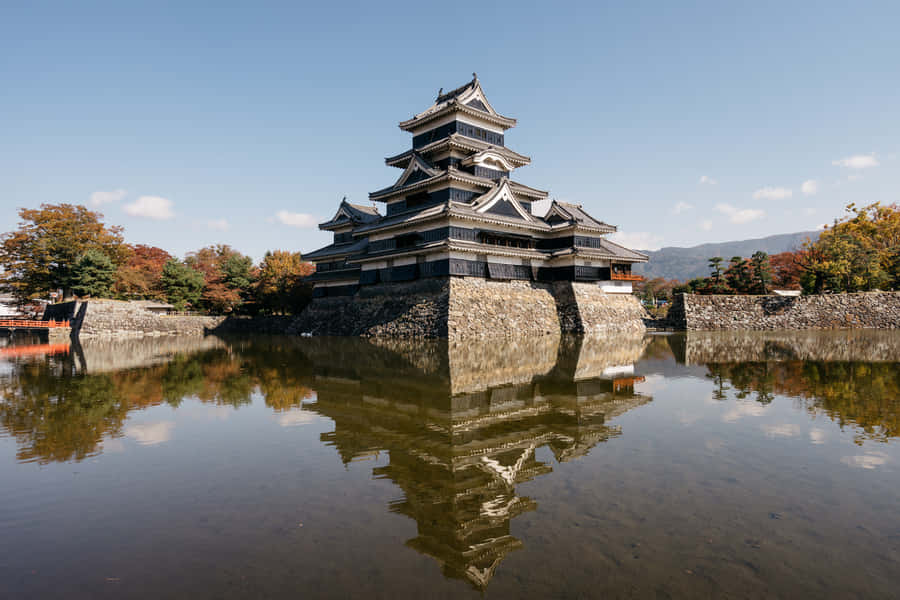 Matsumoto Castle Autumn Reflection Wallpaper