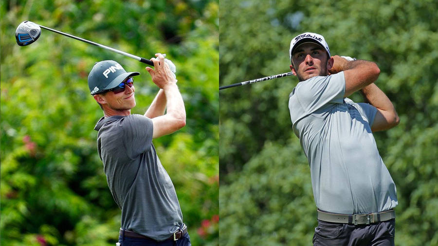 Max Homa Golf Swing Position Wallpaper