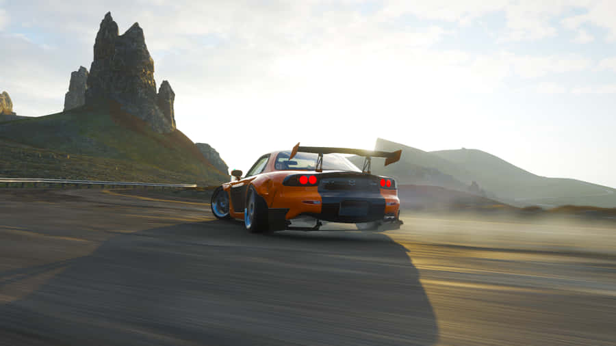 Mazda_ R X7_ Drift_ Mountain_ Road.jpg Wallpaper