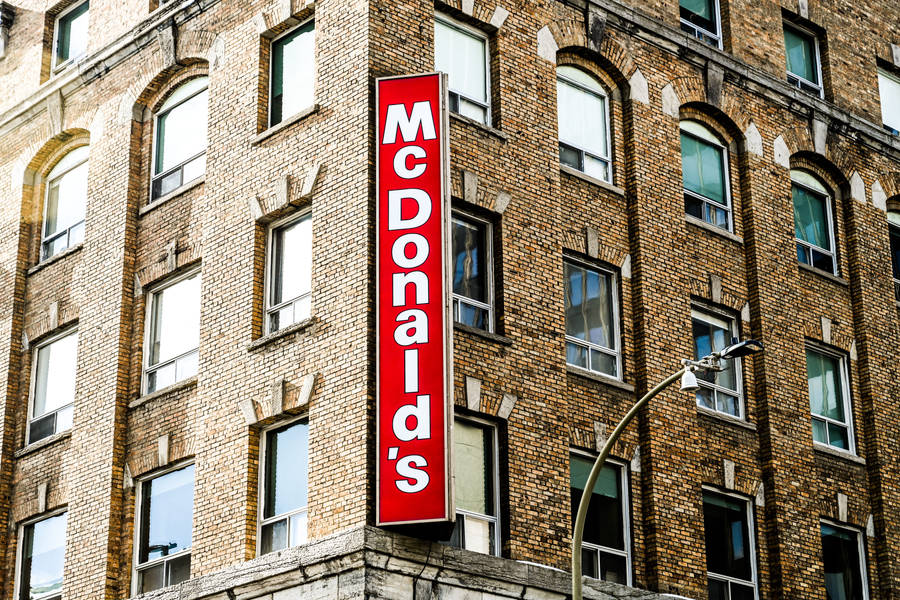 Mcdonald's In Urban Building Wallpaper