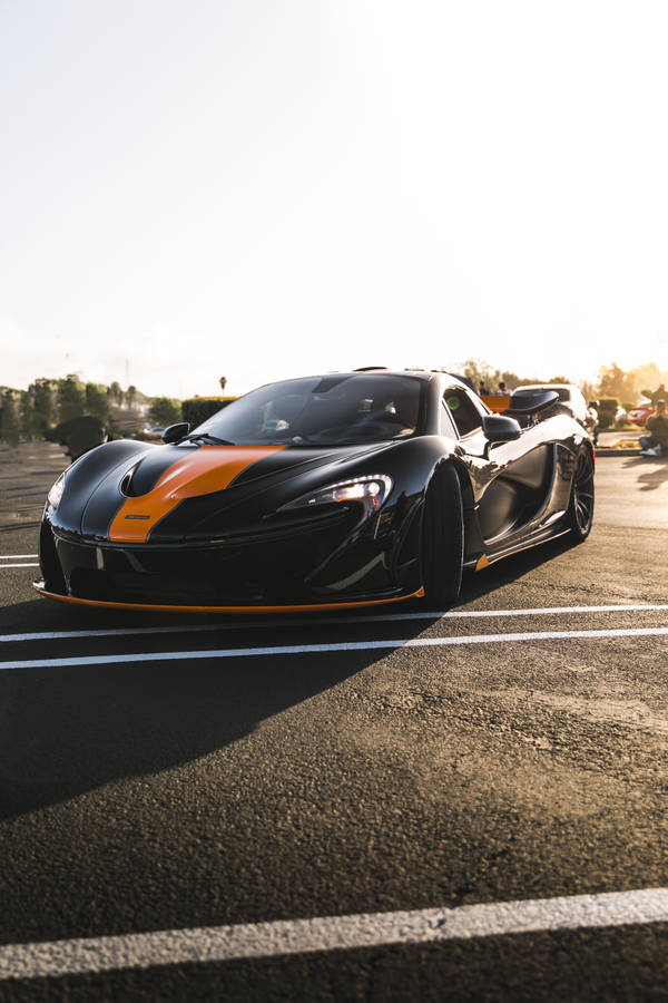 Mclaren Black And Orange Wallpaper