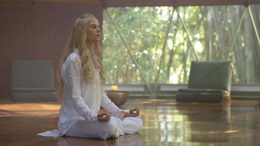 Meditating Masha Dmitrichenko Nine Perfect Strangers Wallpaper