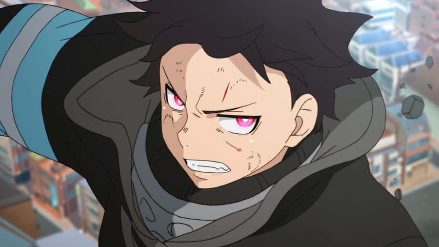 Meet Joker, The Beloved Force Of Destruction From The Popular Fire Force Anime Series Wallpaper