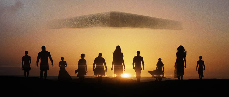 Members Of Eternals At Sunset Wallpaper