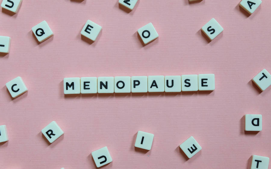 Menopause Scrabble Word Wallpaper