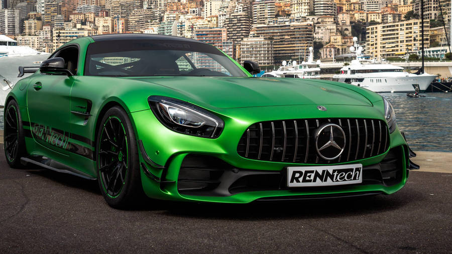 Mercedes Amg 4k Green Car By Pier Wallpaper