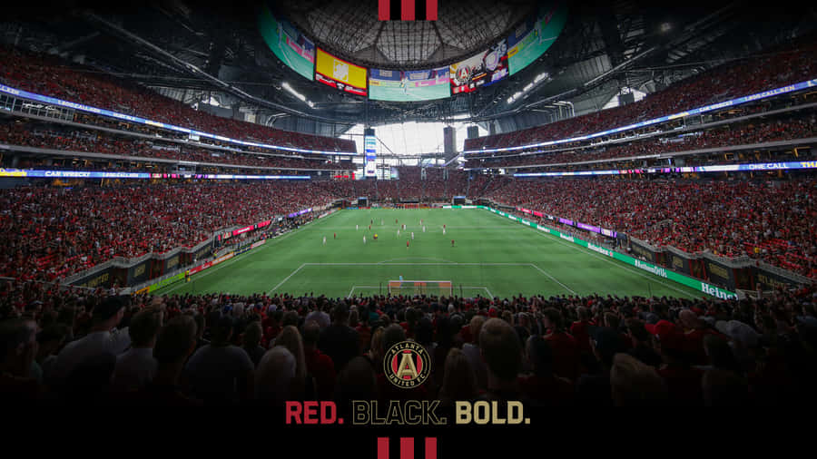 Mercedes Benz Stadium Atlanta United Fc Logo Wallpaper