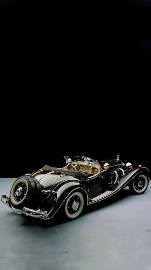 Mercedes Classic Vintage Brown Iphone Wallpaper