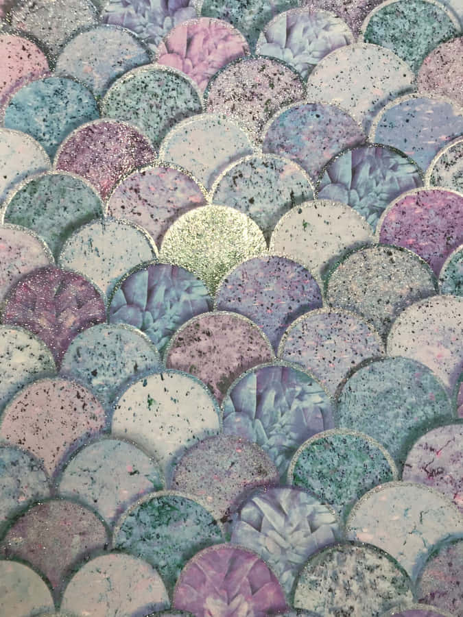 Mermaid Glitters With Silver Outlines Wallpaper