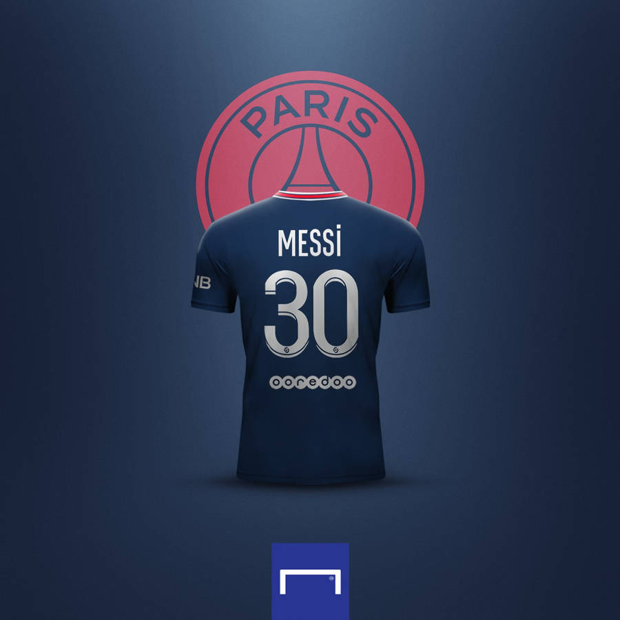Messi Psg Blue Jersey Wallpaper