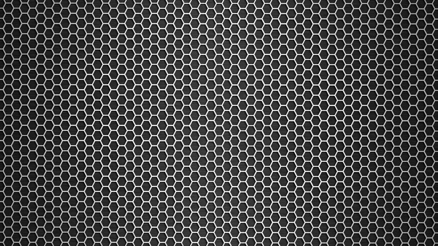 Metal Texture Hexagonal Holes Wallpaper