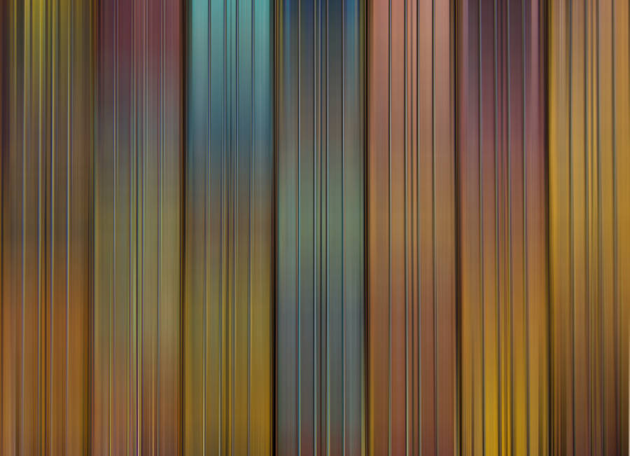 Metallic Ombre Gradient Stripes Wallpaper
