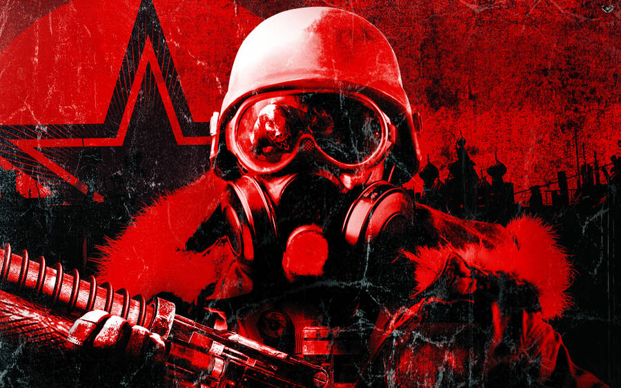 Metro 2033 Red Artyom Art Wallpaper