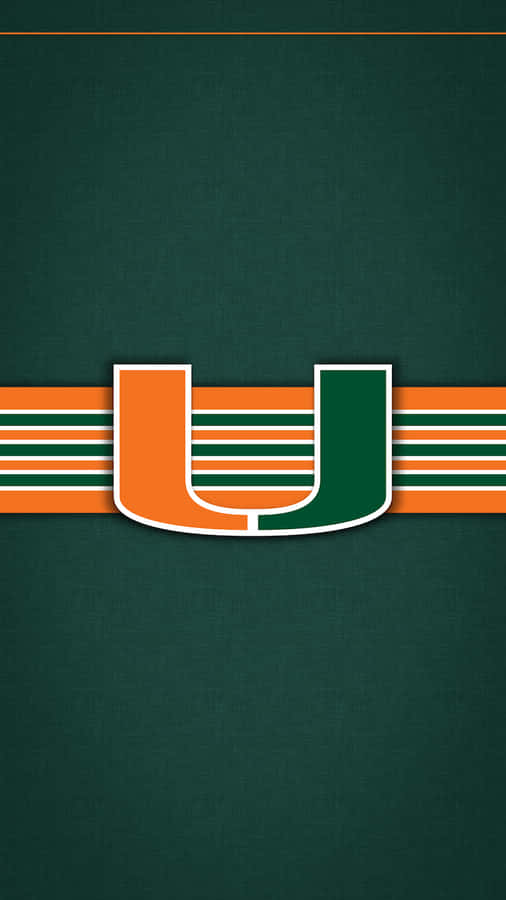 Miami Hurricanes Logo Simple Green Wallpaper