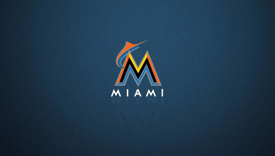 Miami Marlins Dark Blue Aesthetic Wallpaper
