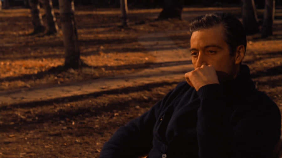 Michael Corleone Reminiscing Scene Wallpaper