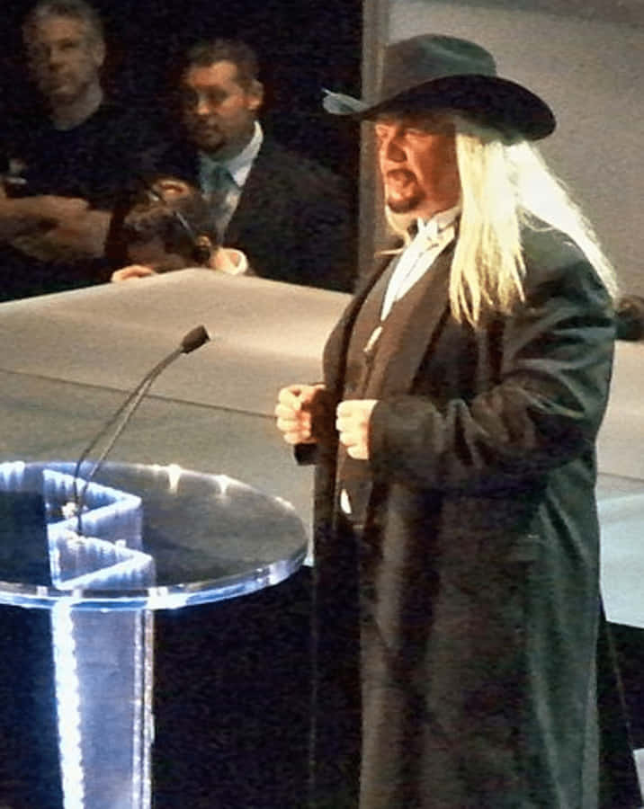 Michael Hayes Wearing Cowboy Hat Wallpaper