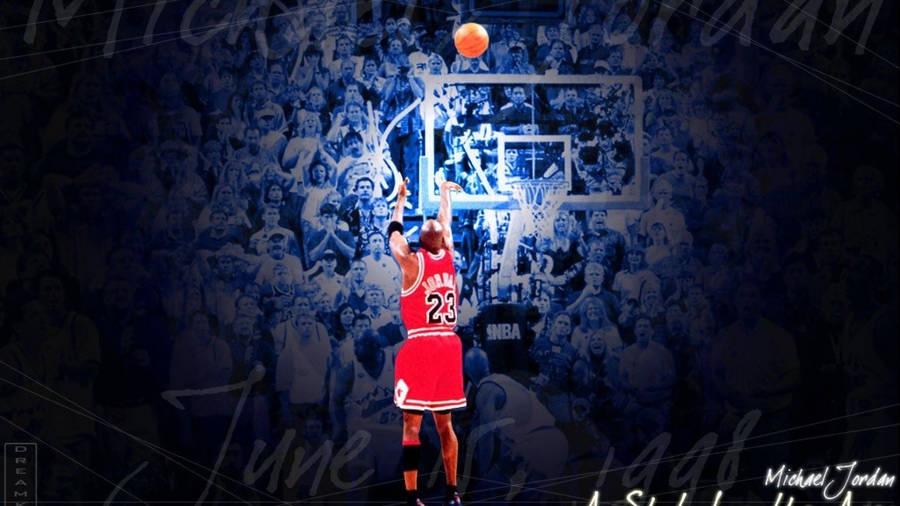 Michael Jordan Seals The 1993 Nba Championship With A Buzzer-beater! Wallpaper