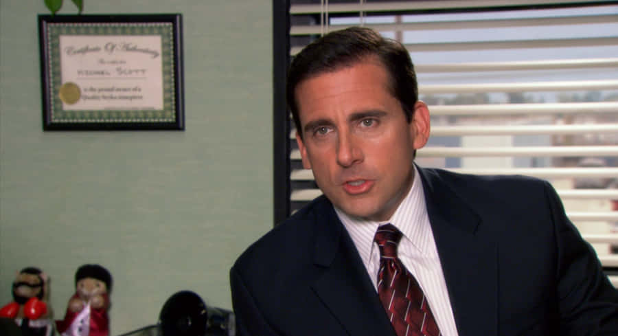 Michael Scott - Just Trying To Have A Little Fun At The Office Wallpaper