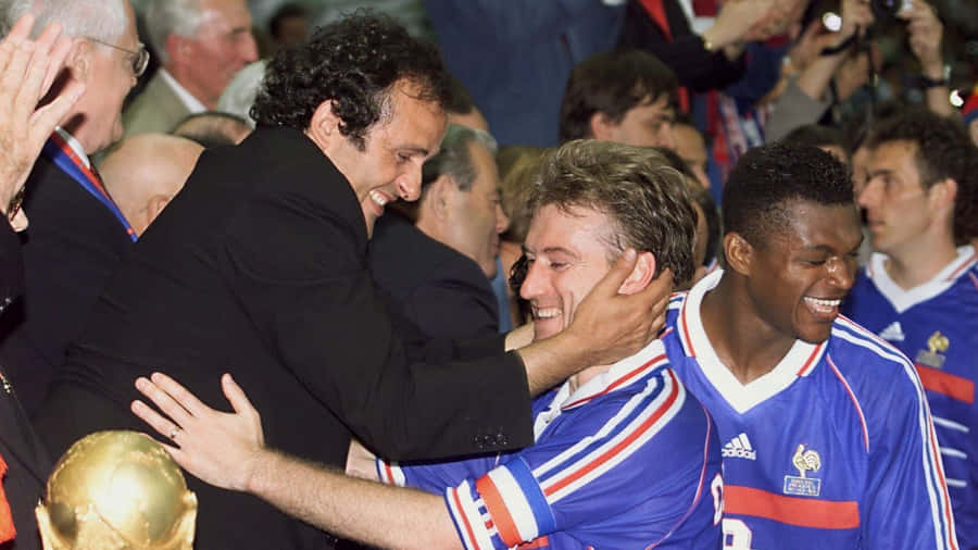 Michel Platini Didier Deschamps Football Photography Wallpaper