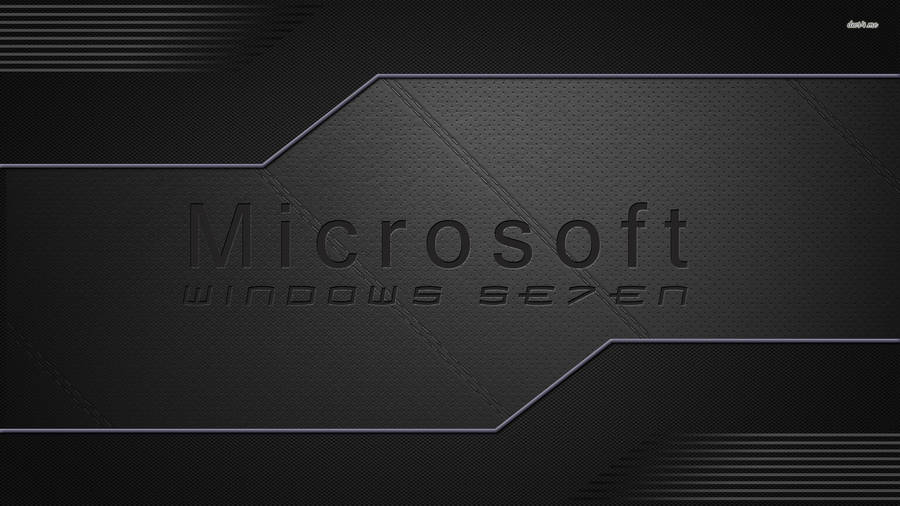 Microsoft Windows Se7en Black Desktop Wallpaper