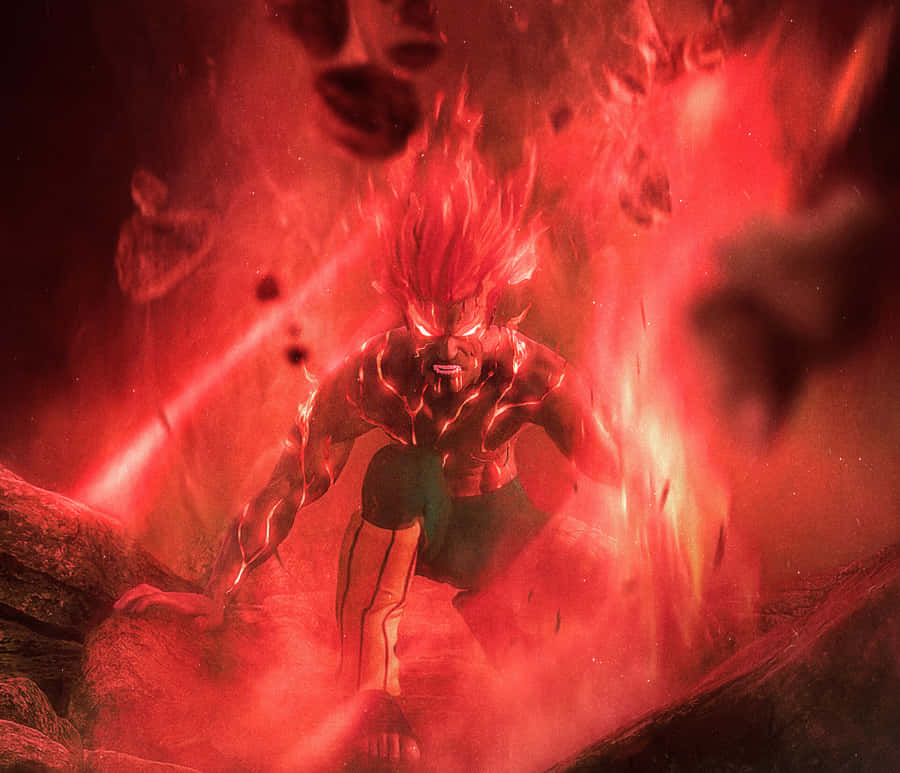 Might Guy Unleashes His Possess Strength Wallpaper