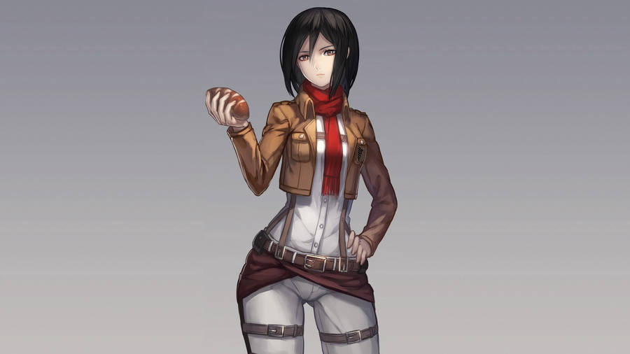 Mikasa Ackerman Digital Art Wallpaper
