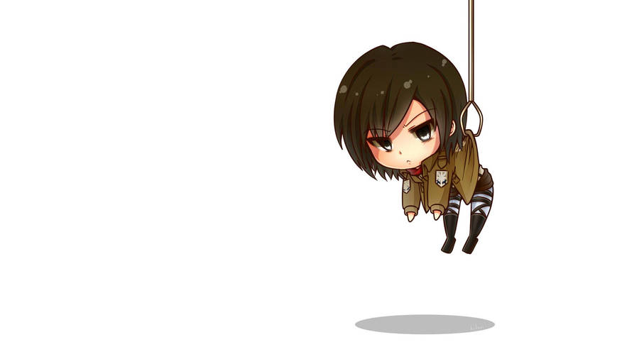 Mikasa Cute Claw Machine Wallpaper