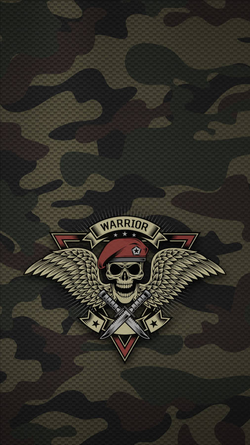 Military Gangster Skull Wallpaper