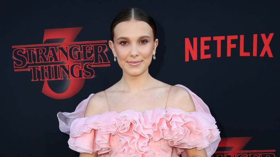 Millie Bobby Brown At The Netflix Premiere Wallpaper
