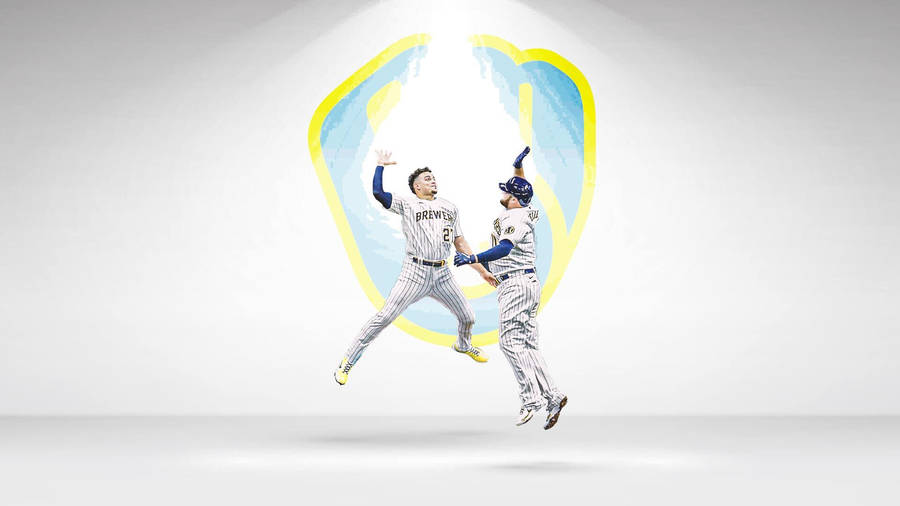 Milwaukee Brewers Jumping Wallpaper
