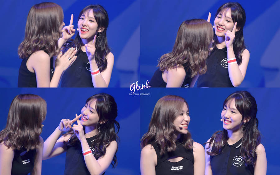 Mina And Nayeon From Twice Having Fun. Wallpaper