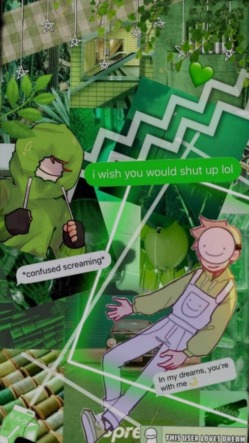 Minecraft Dream Character In Action Wallpaper