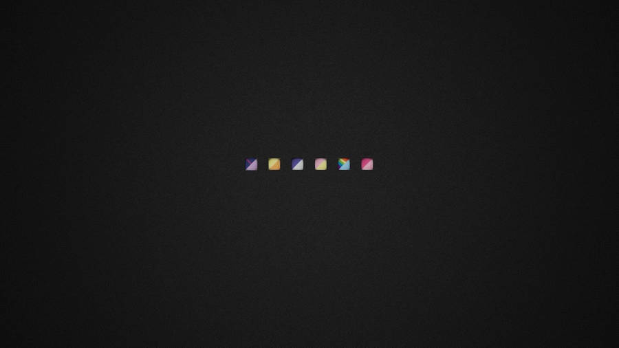 Minimal Aesthetic Desktop Square Icons Wallpaper