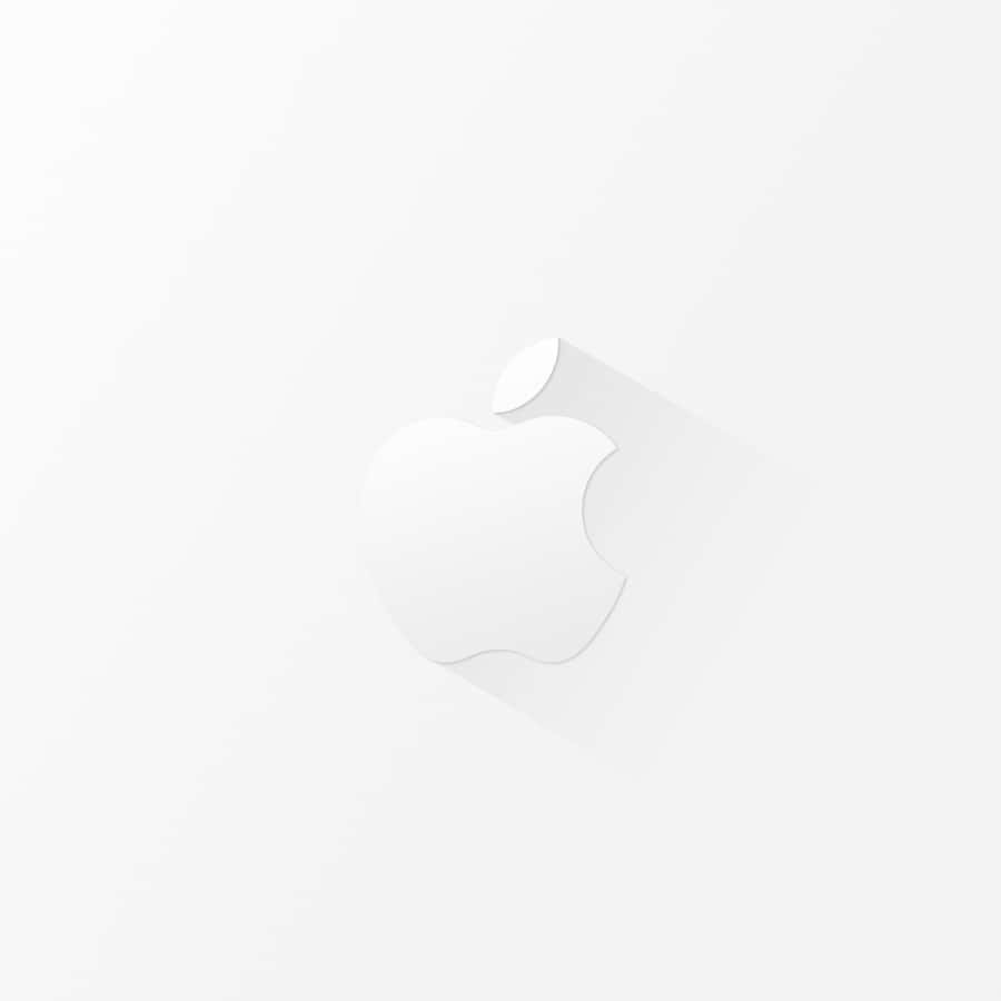 Minimalist Apple Logo White Ipad Wallpaper