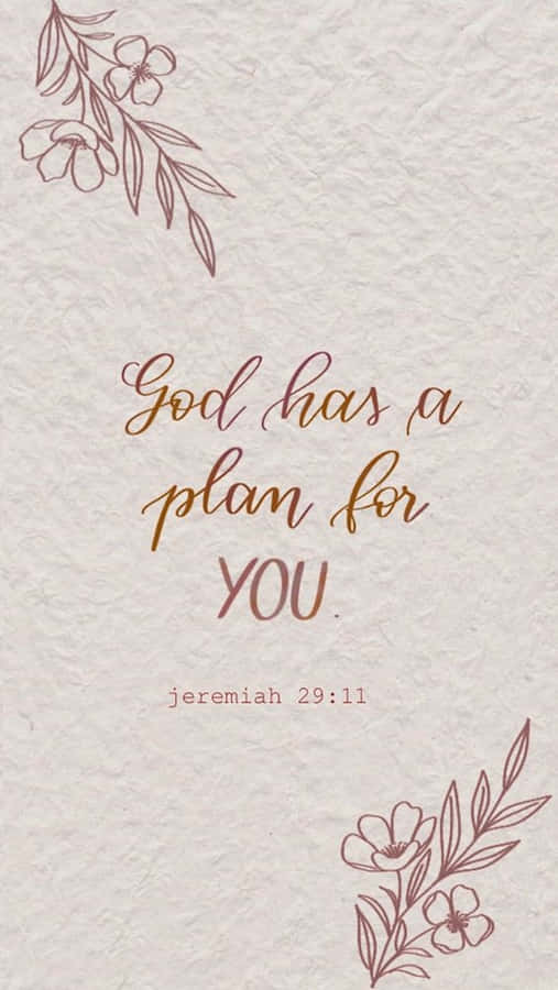 Minimalist Art Jeremiah 29:11 Wallpaper