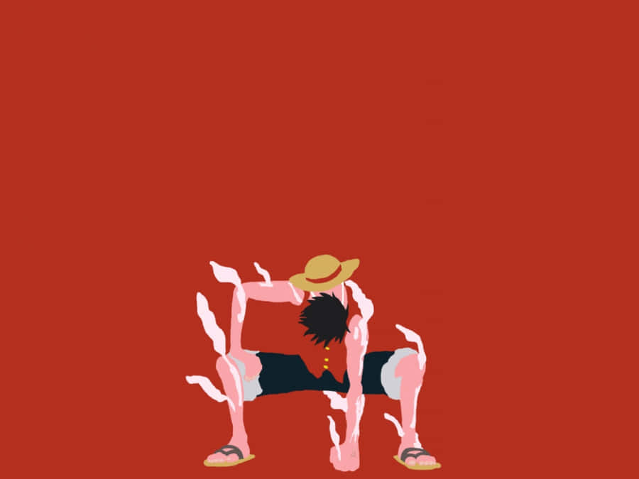 Minimalist Art Of One Piece Character Wallpaper